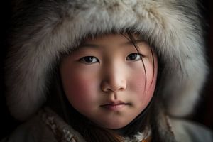 Porträt "Mongolisches Mädchen"