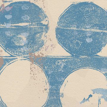 Japandi. Abstracte vormen in pastelkleuren II van Dina Dankers