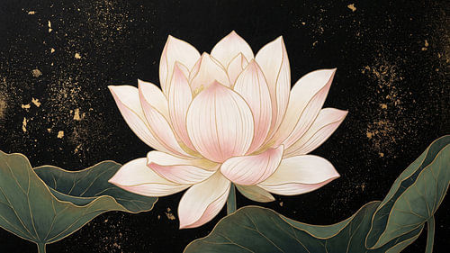 Japan Golden Lotus Midnight Bloom