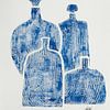 Les quatre bouteilles bleues sur Beatrice Chauville