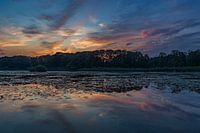 Sunset at Lonneker Lake