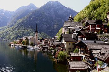 picturesque skyline of Hallstatt