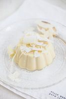 Panna cotta van witte chocolade & kokos