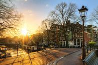 Lever de soleil sur Brouwersgracht par Dennis van de Water Aperçu