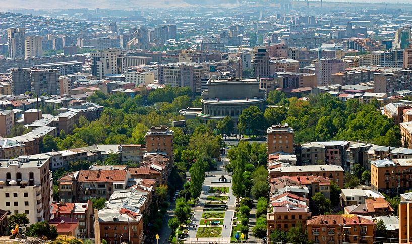 Bird&#039;s eye view of Yerevan. by Mikhail Pogosov