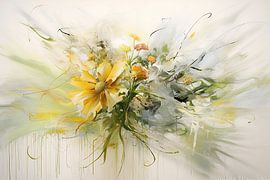 Hyazinthe | Flüsternde Sommerträume | Hyazinthenblüten, Dadaismus. von Blickfänger Gemälde