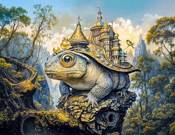 Steampunk-Schlosskröte