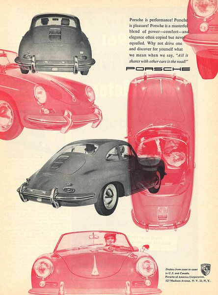 Publicity 1961 Porsche 356 par Jaap Ros