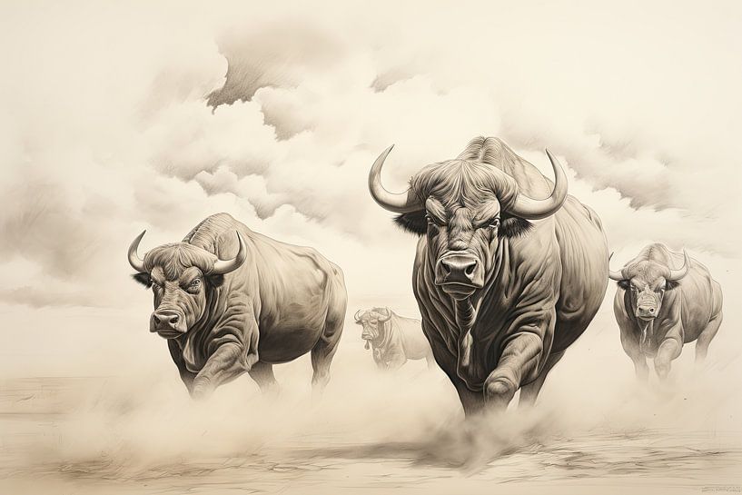 Buffalo by ARTEO Paintings