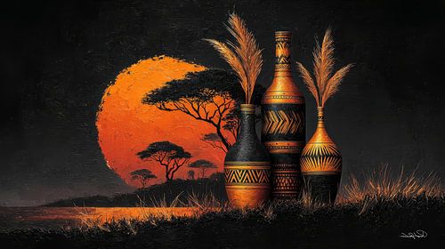 afrikaans-zwart-goud-oranje