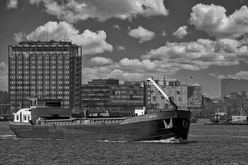 Barge on the IJ by Peter Bartelings