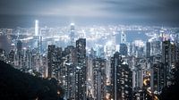 Hongkongs Skyline bei Nacht von Govart (Govert van der Heijden) Miniaturansicht