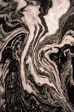 Abstractie3 in sepia van Franke de Jong