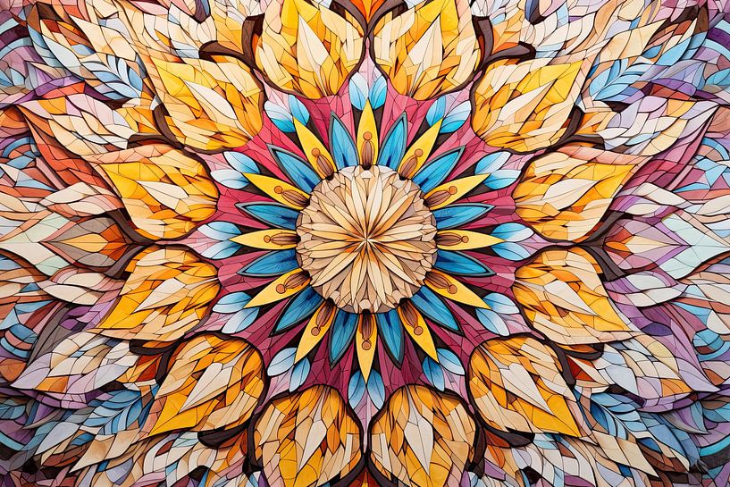 Moderne Mandala-Arbeit 188930 von Abstraktes Gemälde