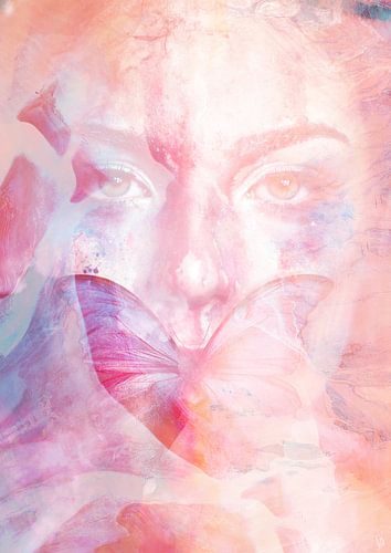 Butterfly lips, schilderij