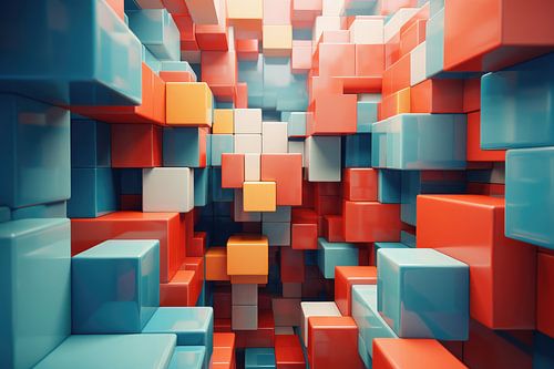 Modern abstracte vormen en kleuren achtergrond