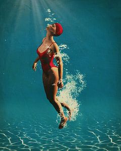 Girl Swimming Underwater