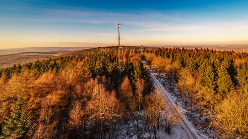 winterlicher Ausblick über den Deister vom Annaturm