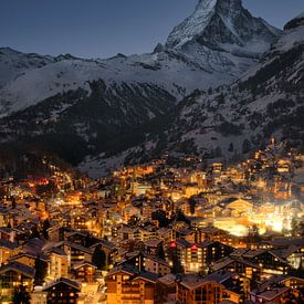 Zermatt met Matterhorn van Philipp Hodel Photography