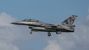 Norwegische F-16 mit Tigermeet-Lackierung.