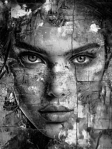 Mesmerising Gaze #2 Monochrom von Mister Artwork