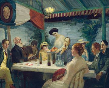 poets and artists in Petitpas, John Sloan, 1910 by Atelier Liesjes