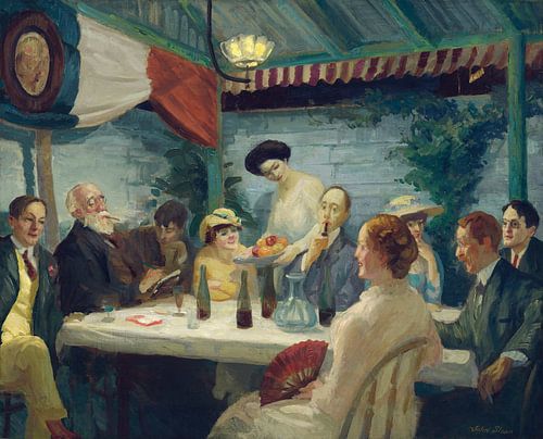dichters en kunstenaars in Petitpas, John Sloan, 1910