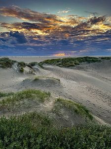 Sonnenuntergang am Strand von Romo