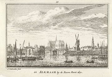 Abraham Rademaker, Vue d'Alkmaar, 1670 sur Atelier Liesjes