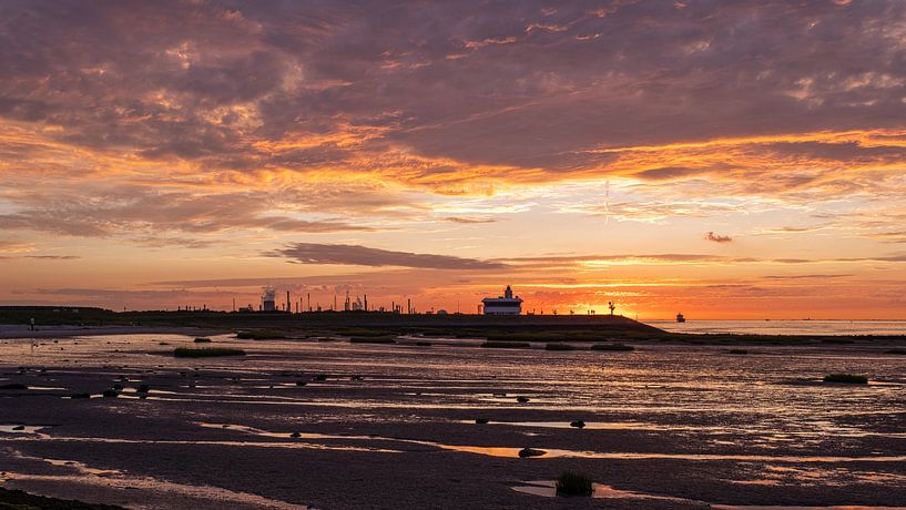 Panorama Zeedijk Terneuzen, Zeeland, Nederland van Lemayee