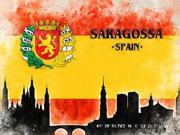 Saragossa van Printed Artings