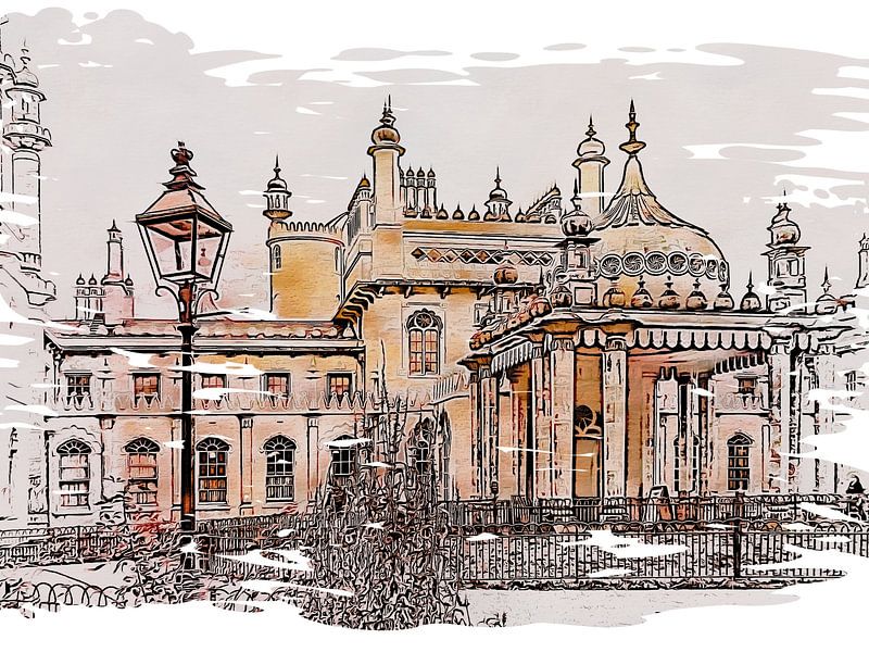 Brighton Pavilion Entrance by Dorothy Berry-Lound