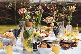 summer flowers picnic by Emma Herman