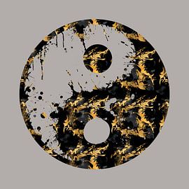 Symbole Taijitu abstrait YIN ET YANG sur Melanie Viola