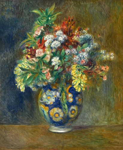 Bloemen in een vaas, Pierre-Auguste Renoir