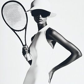 Retro-Tennis-Eleganz von Karina Brouwer