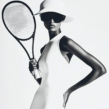 Retro-Tennis-Eleganz