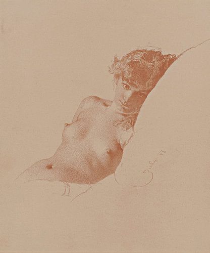 Mihály Zichy - Female Nude