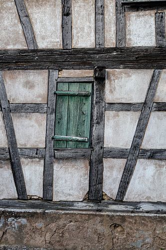 Petrolgrüner Türrahmen Haus Frankreich Teil 1/2