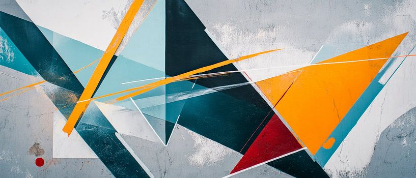 Geometrische Melodie der Farben von Poster Art Shop