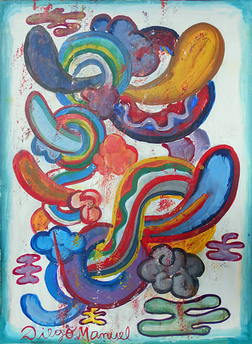 Clouds, rainbows, tongues