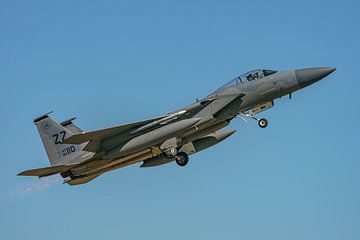 Take-off McDonnell Douglas F-15C Eagle.