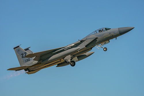 Décollage du McDonnell Douglas F-15C Eagle.