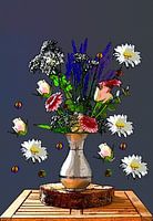 Kunst mit Blumen