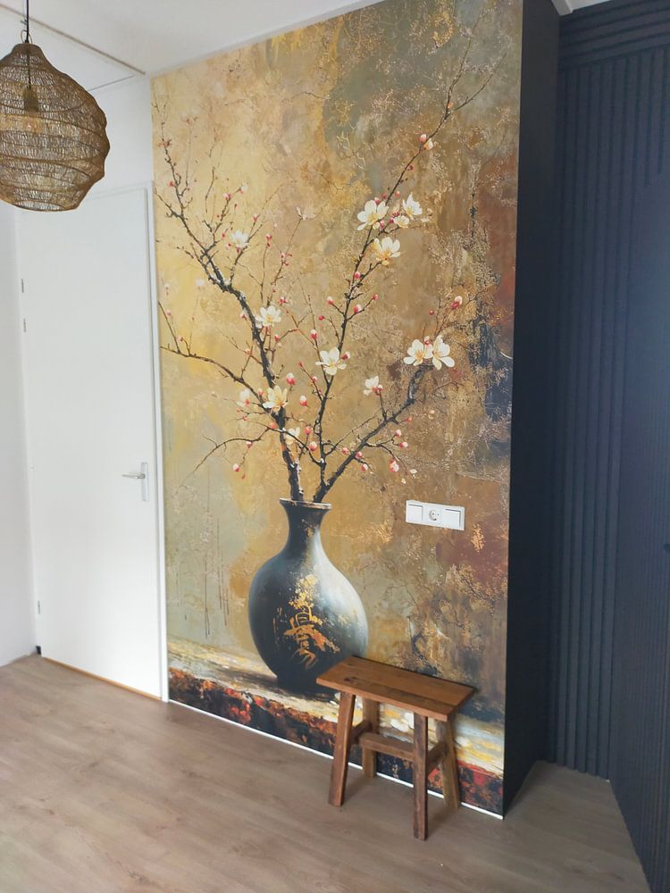 Bruin | Japandi Bloem | Bruin  van Kunst Kriebels 