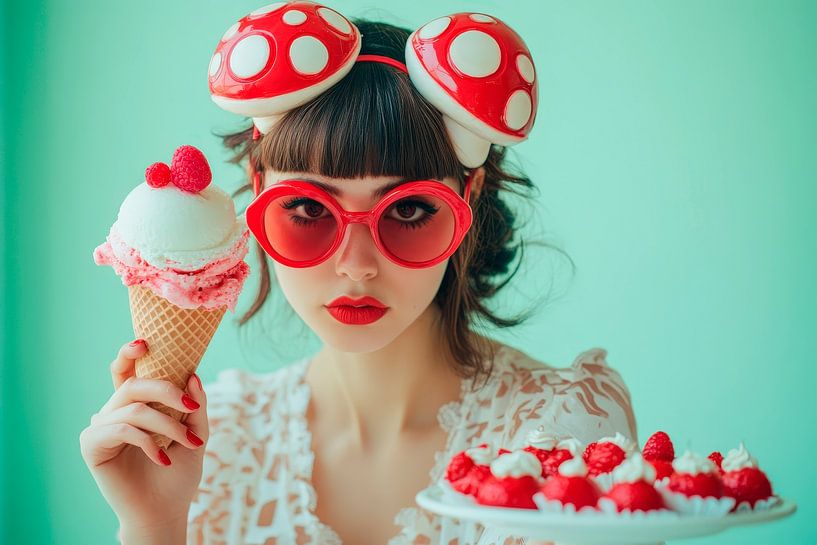 Eiscreme und Torte mit Stil von Poster Art Shop