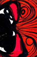 Der Mann mit der Baskenmütze, abstrakte Kunst