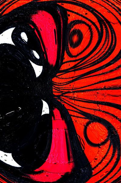 The man in the beret, abstract art by Luci Boreali