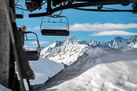 View of the Andermatt Gondola and the Swiss mountains by Leo Schindzielorz thumbnail