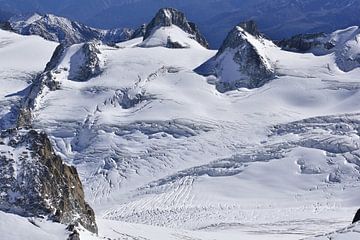 Gletscher, Mont-Blanc-Massiv von Hozho Naasha